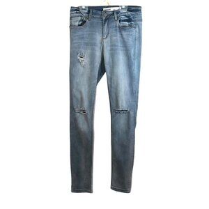 Miami High Rise Super Skinny Light  Wash Distressed Jean Ladies 7